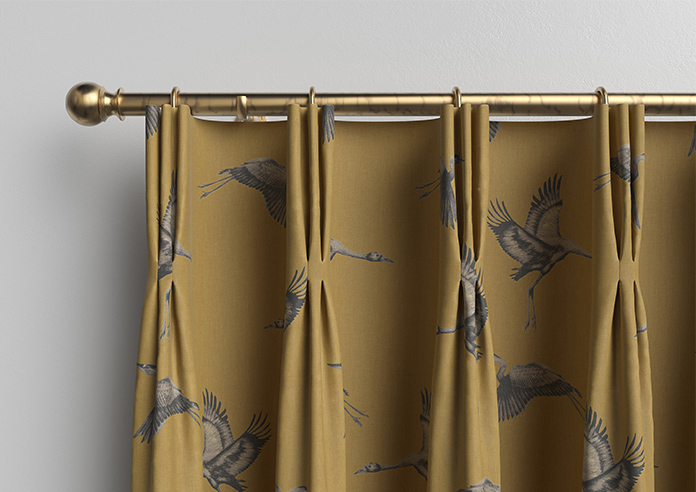 Cranes, Gilt - Made to Measure Curtains - Image 11